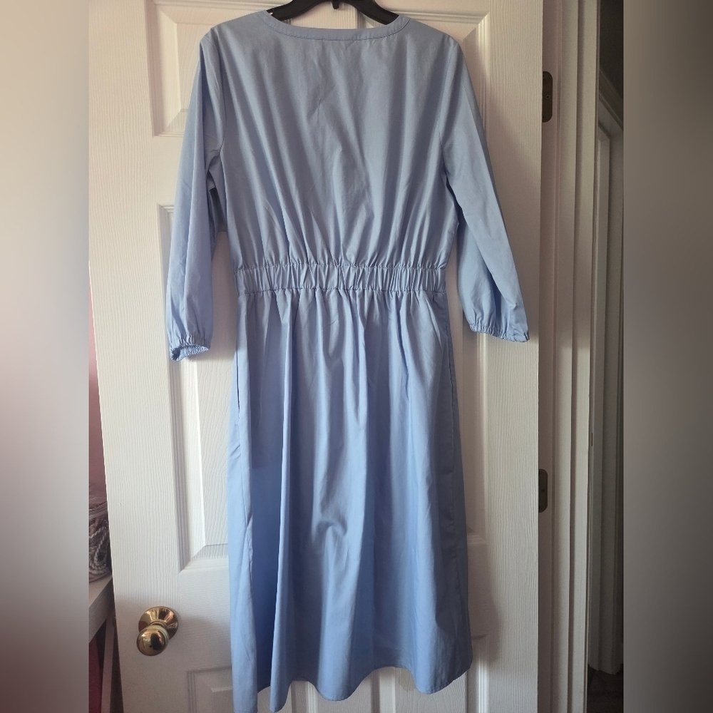 Women's Croft & Barrow splitneck shirt dress size M NWT - Picture 4 of 5